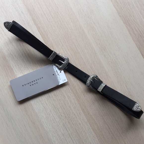 Zara Accessories - Zara Accessories Double Buckle Western Belt 🔥NWT
